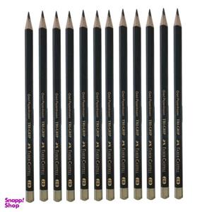 مداد مشکی فابر کاستل مدل  TRI-GRIP بسته 12 عددی