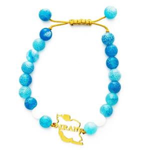 دستبند نوژین مدل ایران آبی Nojin Blue Iran Bracelet