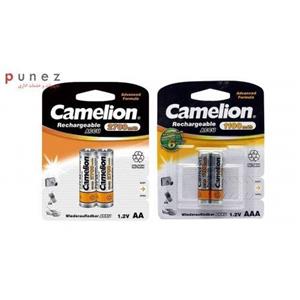 باتری قلمی و نیم قلمی قابل شارژ کملیون مدل ACCU بسته 4 عددی Camelion ACCU Rechargeable AA and AAA Battery Pack of 4