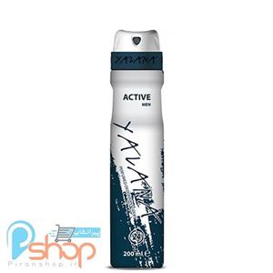 اسپری خوشبو کننده مردانه یالانا مدل 200mil - Active Yalana Active Spray For men