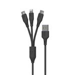 کابل تبدیل USB به USB-C و لایتنینگ پرودو مدل PD-31LCC-BK طول 3 متر