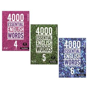 کتاب 4000 Essential English Words اثر Paul Nation انتشارات الوندپویان سه جلدی