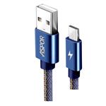 کابل تبدیل USB به microUSB آسپور مدل A125 طول 1 متر 