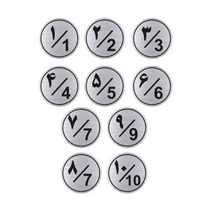 تابلو راهنما طرح  پلاک اعداد مدل GNS1310 مجموعه 10 عددی