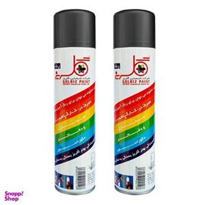 اسپری رنگ مشکی مات گلریز کد 56 حجم 300 میلی لیتر بسته 2 عددی
