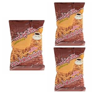 پشمک کاکائویی حاج عبدالله - 350 گرم بسته 3 عددی