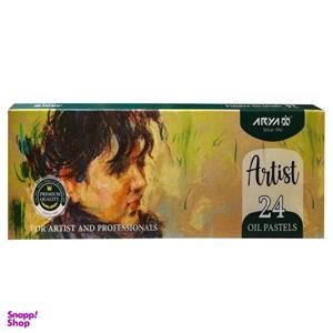 پاستل روغنی 24 رنگ آریا مدل Permium-03 کد 129584
