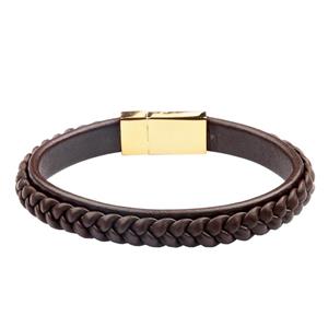 دستبند چرمی آتیس کد I2100MG Atiss I2100MG Leather Bracelet