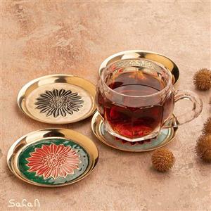 زیر لیوانی مدل گل