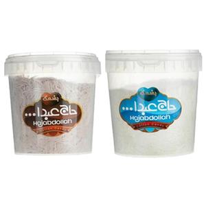 پشمک وانیلی و کاکائویی حاج عبدالله - 300 گرم بسته 2 عددی