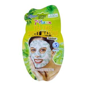 ماسک صورت نقابی مونته ژنه سری 7th Heaven مدل Tea Tree -  یک ورق Montage Geunesse 7th Heaven Tea Tree Sheet Face Mask - 1 Sheet