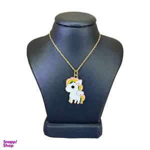 گردنبند دخترانه طرح اسب تک شاخ کد 17022