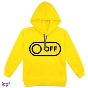 هودی پسرانه مدل F88 OFF رنگ زرد