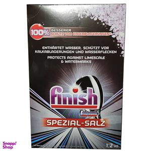نمک ماشین ظرفشویی فینیش finish مدل Calgonit Black وزن 1200 گرم