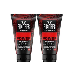 ژل حالت دهنده مو فیکورس مدل POWER حجم 150 میلی لیتر مجموعه 2 عددی