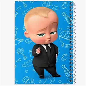 دفتر مشق 50 برگ خندالو طرح بچه رئیس Boss Baby
