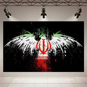 پوستر طرح پرچم ایران مدل عقاب کد AR4290 