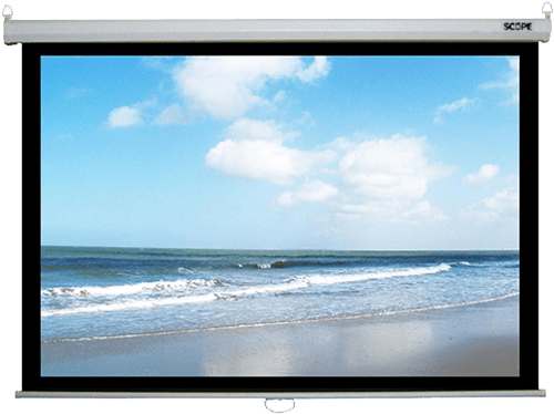 Scope Motorized Projector Screen Electric 200 x 200