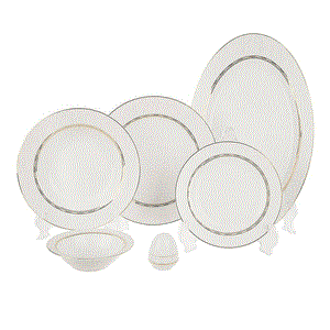 سرویس غذاخوری 28 پارچه چینی زرین ایران سری ایتالیا اف مدل Gift 2 درجه عالی Zarin Iran Porcelain Inds Italia-F Gift 28 Pieces Porcelain Dinnerware Set Top Grade