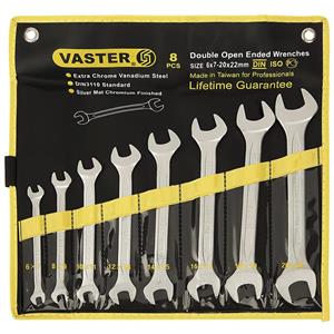 مجموعه 8 عددی آچار دو سر تخت واستر مدل 22 6 Vaster 6 22 Double Open Ended Wrench 8 PCS