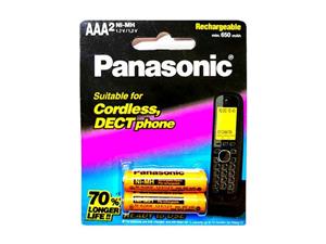 باتری نیم قلمی قابل شارژ پاناسونیک مدل R-H بسته 2 عددی