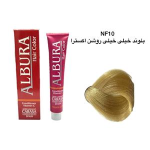 رنگ مو آلبورا مدل carasa شماره NF10-11.00 حجم 100 میلی لیتر رنگ بلوند خیلی خیلی روشن