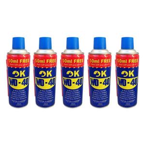 اسپری روان کننده اوکی مدل زنگ بر کد WD-40 حجم 450 میلی لیتر بسته 5 عددی