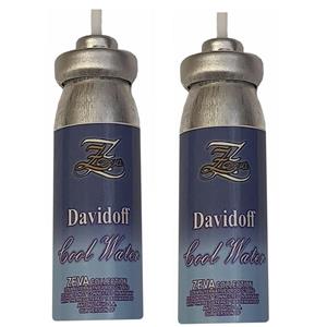 یدک اسپری خوشبو کننده هوا زوا مدل Davidoff Cool Water حجم 15 میلی لیتر بسته 2 عددی