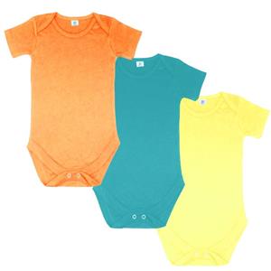 بادی استین کوتاه نوزادی نیل کوک مدل روزانه مجموعه 3 رنگ 