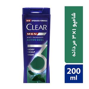 شامپو ضد شوره خنک کننده آقایان کلییر مدل Cool Sport Menthol حجم 200 میلی لیتر