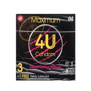 کاندوم فور یو مدل Maximum مجموعه 3 عددی
