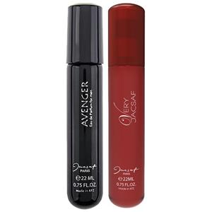 عطر جیبی مردانه ژک ساف مدل Avenger حجم 22 میلی لیتر به همراه عطر جیبی مردانه مدل Very حجم 22 میلی لیتر