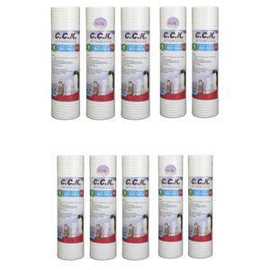 فیلتر دستگاه تصفیه کننده آب سی سی کا مدل pp 5 micron-HZK بسته 10 عددی
