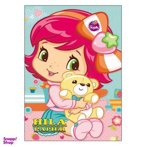 دفتر نقاشی 20 برگ هیلا طرح دختر توت فرنگی