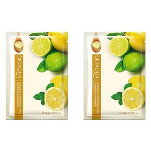 ماسک صورت بایو آکوا مدل Lemon وزن 30 گرم مجموعه 2 عددی