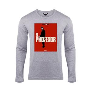 تیشرت آستین بلند مردانه طرح Money Heist کد 2104