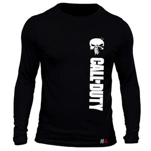 تیشرت آستین بلند مردانه مدل Call of Duty کد b66  رنگ مشکی