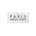 استیکر لپ تاپ ماسا دیزاین طرح موقعیت جغرافیایی Paris مدل STK1419