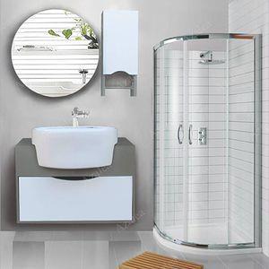 ست کابینت و روشویی آزالیا مدل میلانا60B به همراه آینه و باکس