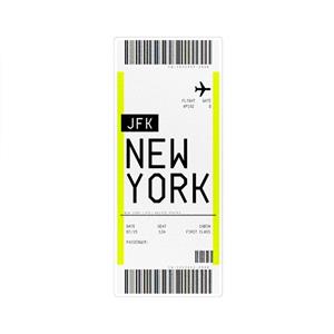 استیکر لپ تاپ ماسا دیزاین طرح تیکت New York مدل STK1434