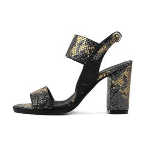 صندل زنانه پاریس هیلتون مدل پوست ماری psw21381  رنگ طلایی