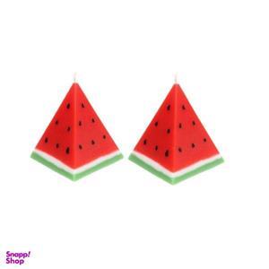 شمع مدل Ogps طرح هندوانه شب یلدا بسته دو عددی