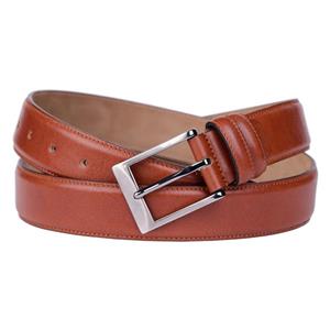 کمربند مردانه چرم جانتا مدل b701-01 رنگ قهوه ای روشن Janta Charm b701-01 Light Brown Men Belt