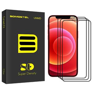 محافظ صفحه نمایش سرامیکی سوماستل مدل Sd Glass مناسب برای گوشی موبایل اپل Iphone 12 ProMax بسته سه عددی Somastel Sd Glass Ceramics Screen Protector For Apple Iphone 12ProMax Pack Of 3