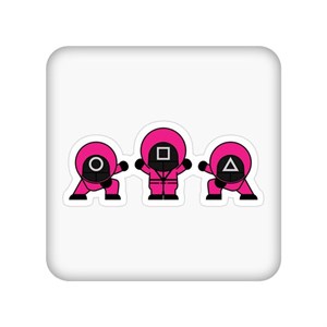 زیر لیوانی مدل Squid Game کد 2258