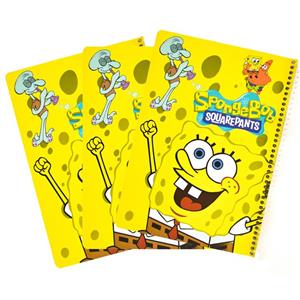 دفتر نقاشی 20 برگ کیهان مدل باب اسفنجی بسته 3 عددی