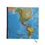 دفتر خاطرات 100 برگ طرح نقشه جهان کد Pa-241311-003