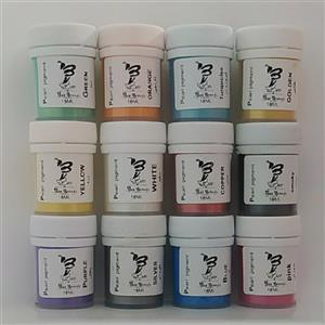 رنگ پودری بیز آرت مدل MIKA حجم 18میلی لیتر بسته 12 عددی