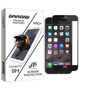 محافظ صفحه نمایش مات جی اف مدل Diamond glass مناسب برای گوشی موبایل اپل Iphone 6 / 6s plus JF Diamond glass Screen Protector For Apple Iphone 6 plus/ 6s plus