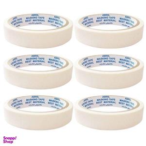 چسب کاغذی ابریل مدل 02 عرض 2 سانتی متر بسته 6 عددی